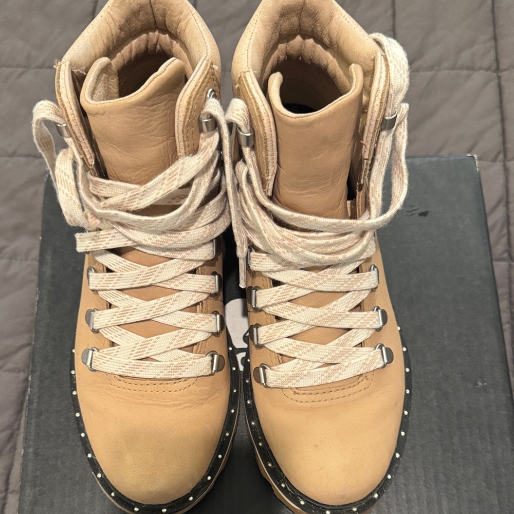 Sorel Women’s Tan Lace-Up Hiking Boots - Picture 3 of 5